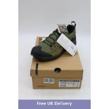 Salomon X Ward Leather Gore Tex Hiking Trainers, Deep Lichen Green/Black/Olive Night, UK 11.5