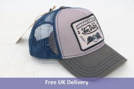 Blue Von Dutch Flying Eye Square Baseball Cap, Blue/Purple, Size Fit All