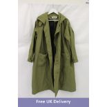 Wondrous Theatre Long Parka with Hood, Khaki, No Size