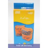 Six Zoggs Roll Ups Swimming Arm Bands, Orange, Size 2