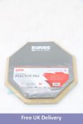 Evans Mountable Practice Pad, 7 Surface, Set of Five