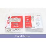 Two Sram Chain PC 1130 Solid Pin 120 Links PowerLock 11-speed, Silver