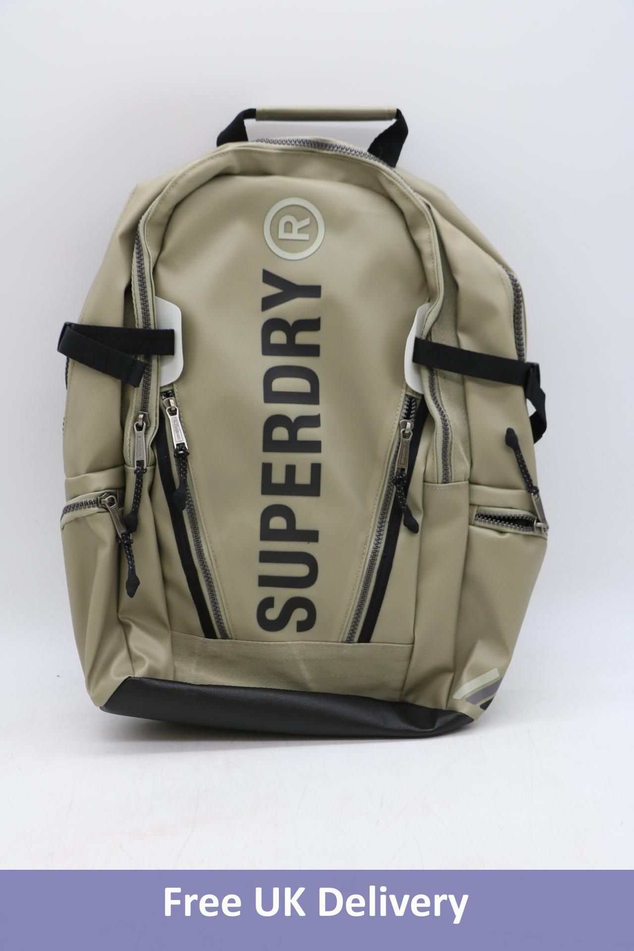 Superdry Tarp Ruck Sack, Winter Twig Beige/Black, One Size