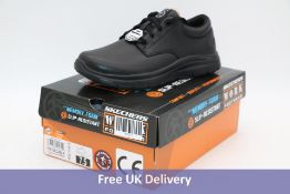 Skechers Men's Fourche Slip Resistant Work Shoes, Black, UK 6.5