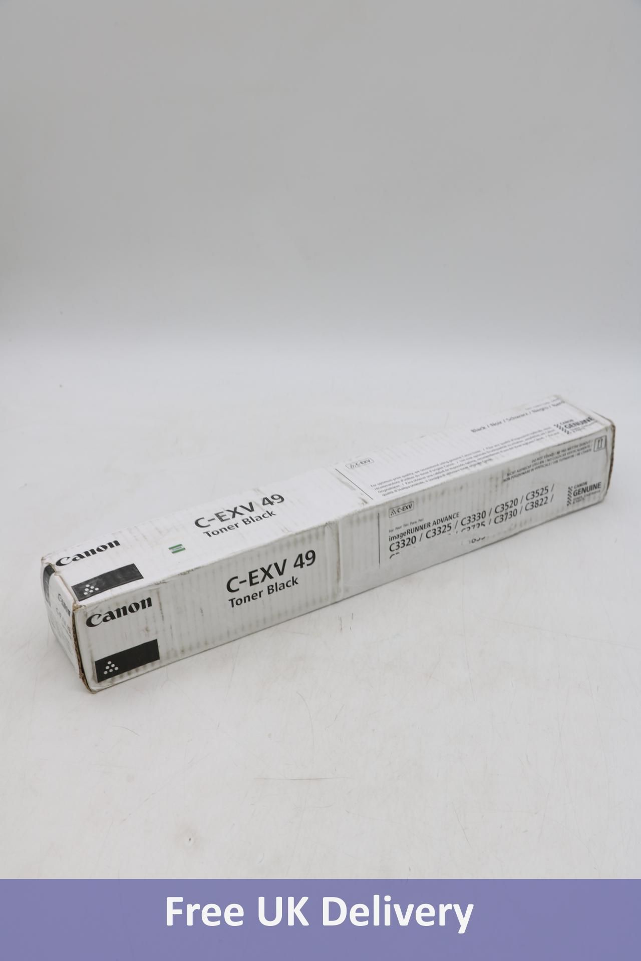 Canon C-EXV49 Black High Capacity Toner Cartridge, 8524B002. Box damaged