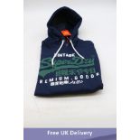 Superdry Vintage Hoodie, Midnight Blue, Size M