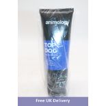 Five Tube of Animology Top Dog Conditioner, Black/Blue, Size 250ml