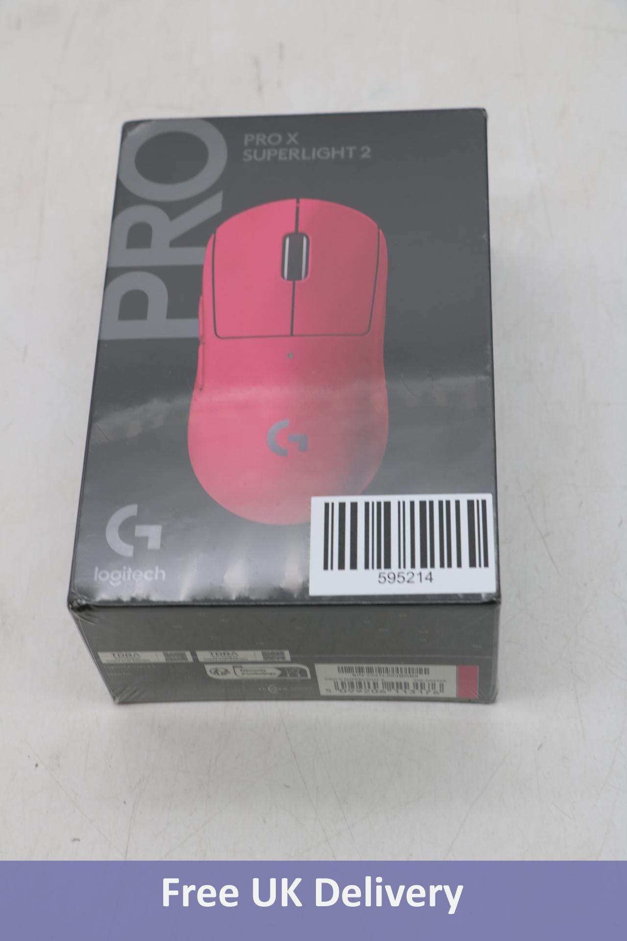 Logitech G Pro X Superlight 2 Wireless Gaming Mouse, Pink