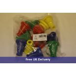 Twenty-nine Packs of Goki Wooden Fly Eye Scopes, Packs of 12 to include 3x Red, 3x Yellow, 3x Green,