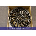 Keskin Tuning Alloy Wheel KT17 Hurricane, Matt Black, Size 8.0x18, Hole 4, PCD 100