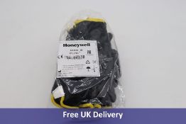 One-hundred Pairs Honeywell 2232233 Polytril Mix Palm-side Coated Black Gloves, Size 9"