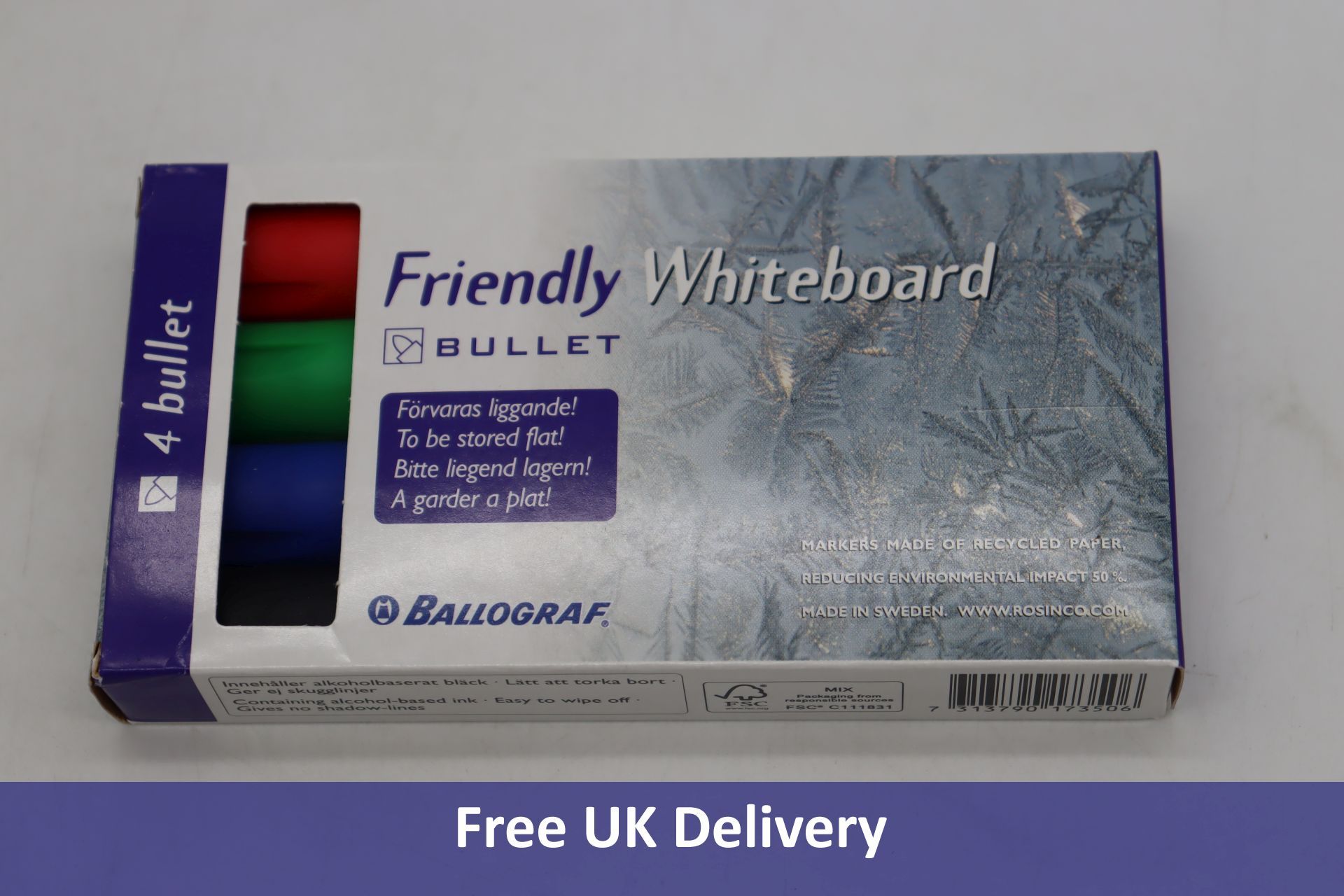 Fifty Ballograf Eco Friendly Whiteboard Markers