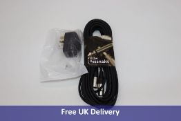 The Sssnake items to include 4x SM10BK, 4x SK233-1.5, 2x Thomann Adaptor Safety-Plug, UK