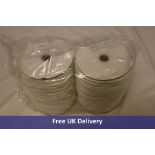 Sixteen 4mm Polyester Cord, White, 150M