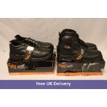 Two Light Year Safety Shoes, 1x Champion Trainers, UK 12, 1x Derby Boots, UK 11