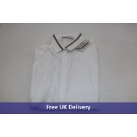 Fabiana Filippi Chain-Collar Shirt, White, Size 8