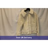 Rino & Pelle Welda Hooded Faux Fur Coat, White, Size 10