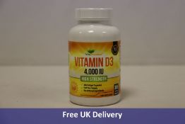 Ninety-three Tubs of Vita Premium High Strength 4, 000IU Vitamin D3, 365 Softgel Capsules per tub, E