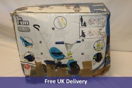 Smoby Blue 2-in-1 Push Along Trike. Box damaged, checked