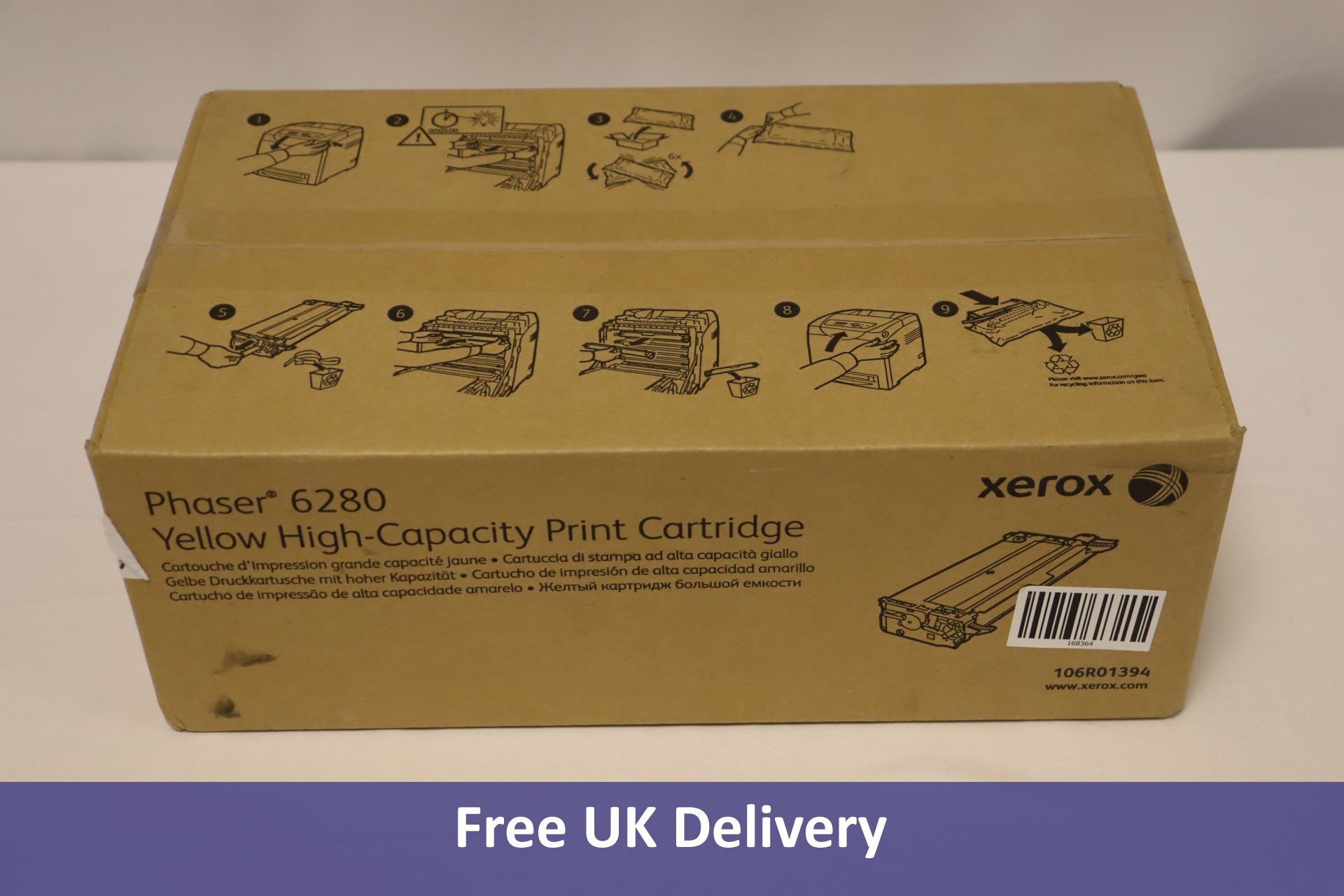 Xerox 106R01394 Yellow High Capacity Toner Cartridge for Phaser 6280