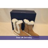 Two pairs of Caprice Women's Ankle Boots, Colour Sand Comb, to include 1x UK 3.5 and 1x UK 4