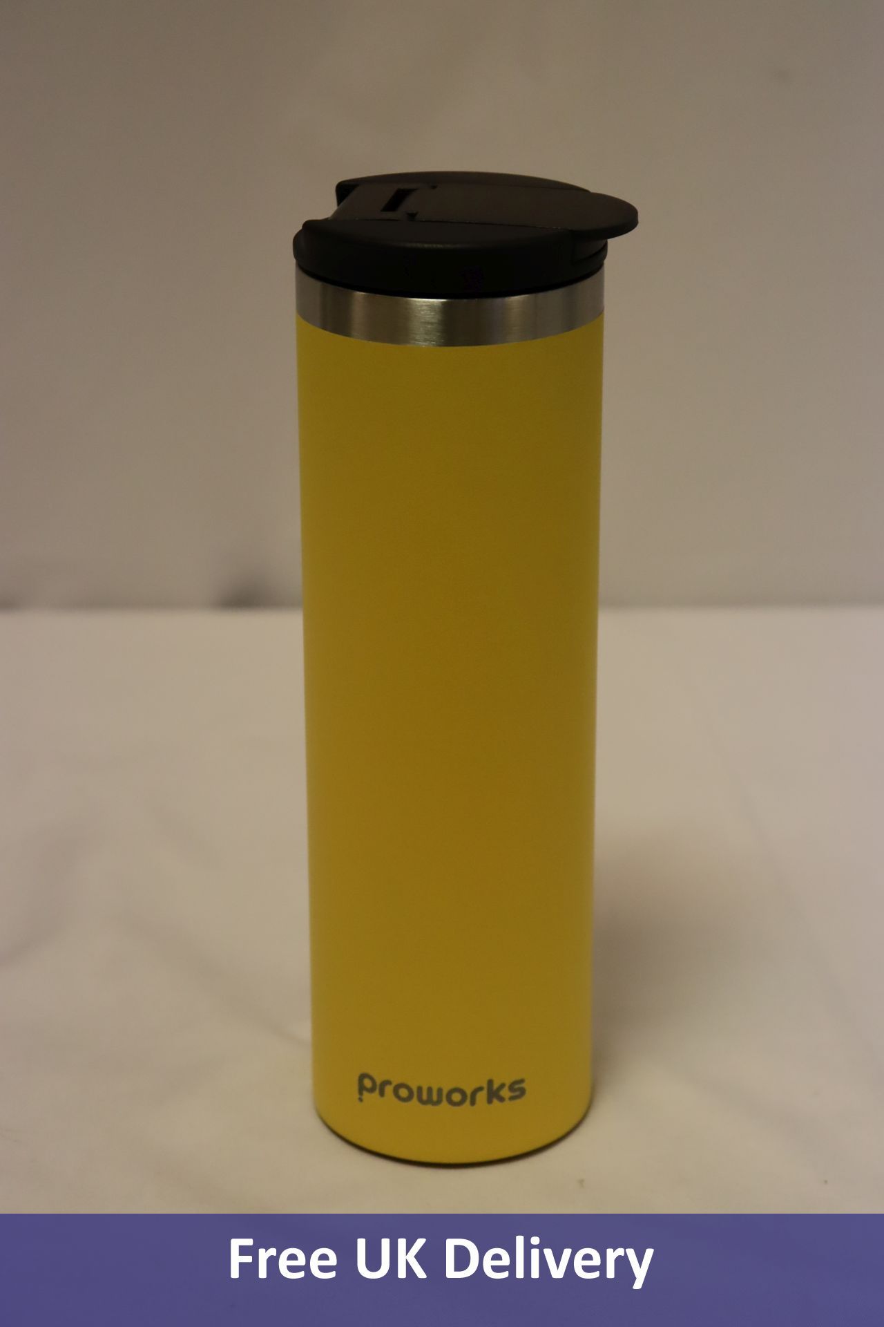 Forty-nine Proworks Mellow Yellow Travel Mugs, Yellow, 500ml