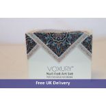 Fifty Voxury Nail Foil Art Sets including 2x 15ml Nail Foil Glue, 20x Nail Stickers each