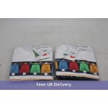 Five Boboli Boys Scooter T-Shirt and Shorts Sets, Multi Colour, Age 5