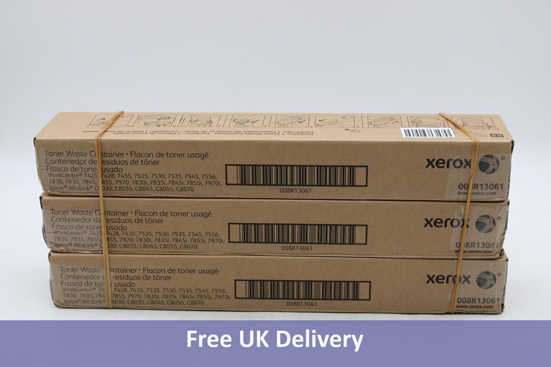 Three Xerox Toner Waste Container 008R13061