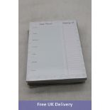 Six Riley's & Co 52 Page Green Meal Planner & Tear Off Grocery Shopping List, B5 Sheet Size