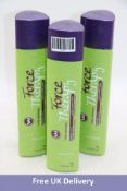 Three bottles of Floractive Force Therapy Total Brushing Shampoo, 1 Litre