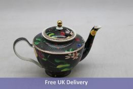 Maxwell & Williams Decorative Teapot with Contessa Filter, 1L, Black