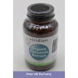 Two Pots of Viridian Organic Curcumin Extract, 60 Capsules per Pots, Expiry 09/2025