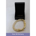 IceClique 20mm Iced Gold Cuban Chain, 16 Inch Length