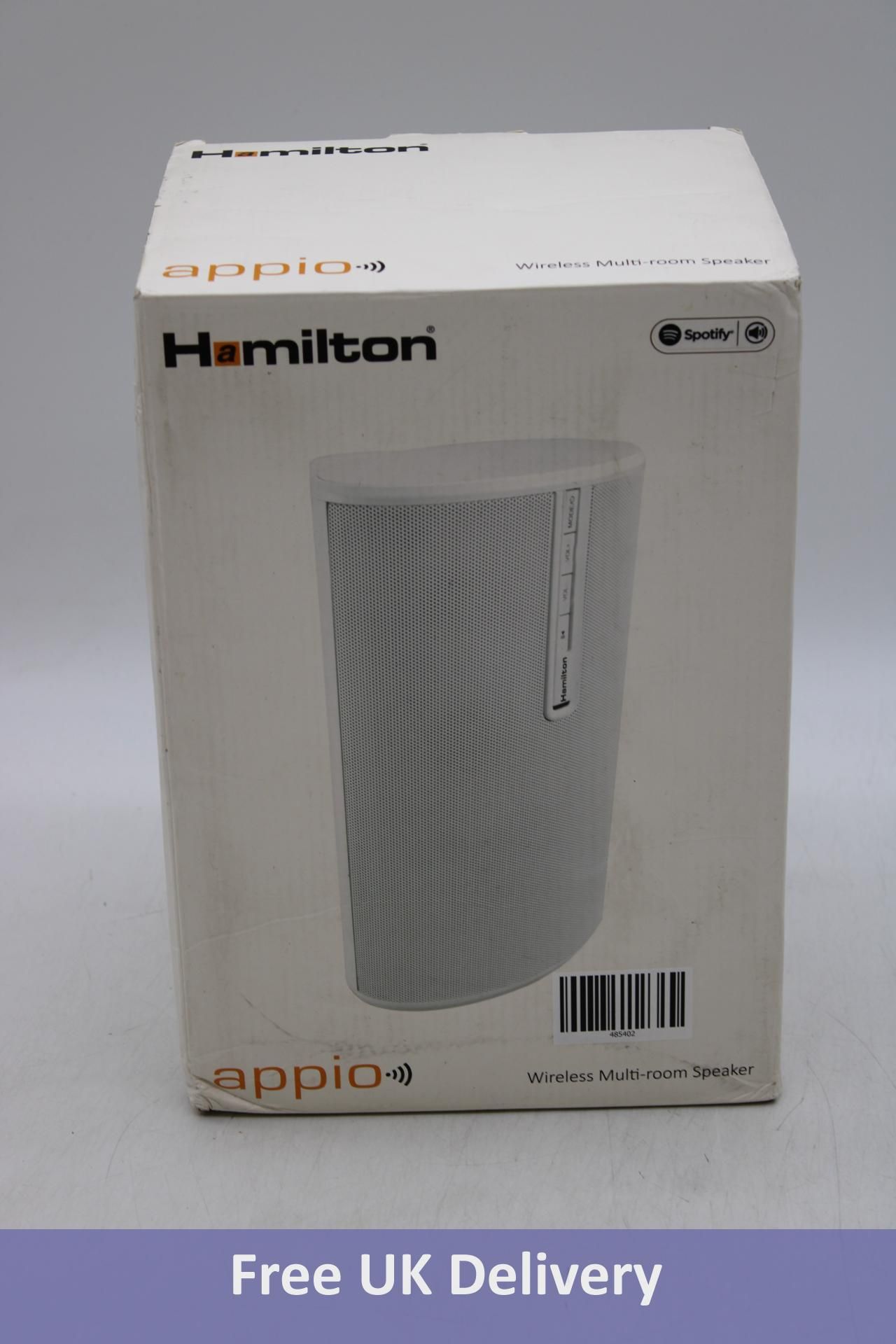 Hamilton Audio Appio Wireless Multi Room Speaker, White, Not Tested