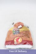 Six Marvel Iron Man Beanie Hat, Red/Yellow, One Size