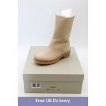 Legres Garden Mid Oiled Boots, Cream, Size 37