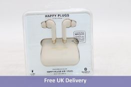 Three Happy Plugs Air1 Plus In Ear True Wireless Bluetooth Earphones, Gold, Untested, 2x Box damaged