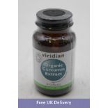 Six Pots of Viridian Organic Curcumin Extract, 30 Capsules per Pots, Expiry 09/2025