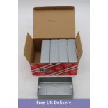 Five MK Metalclad Plus2G Spare Surface Metal Box