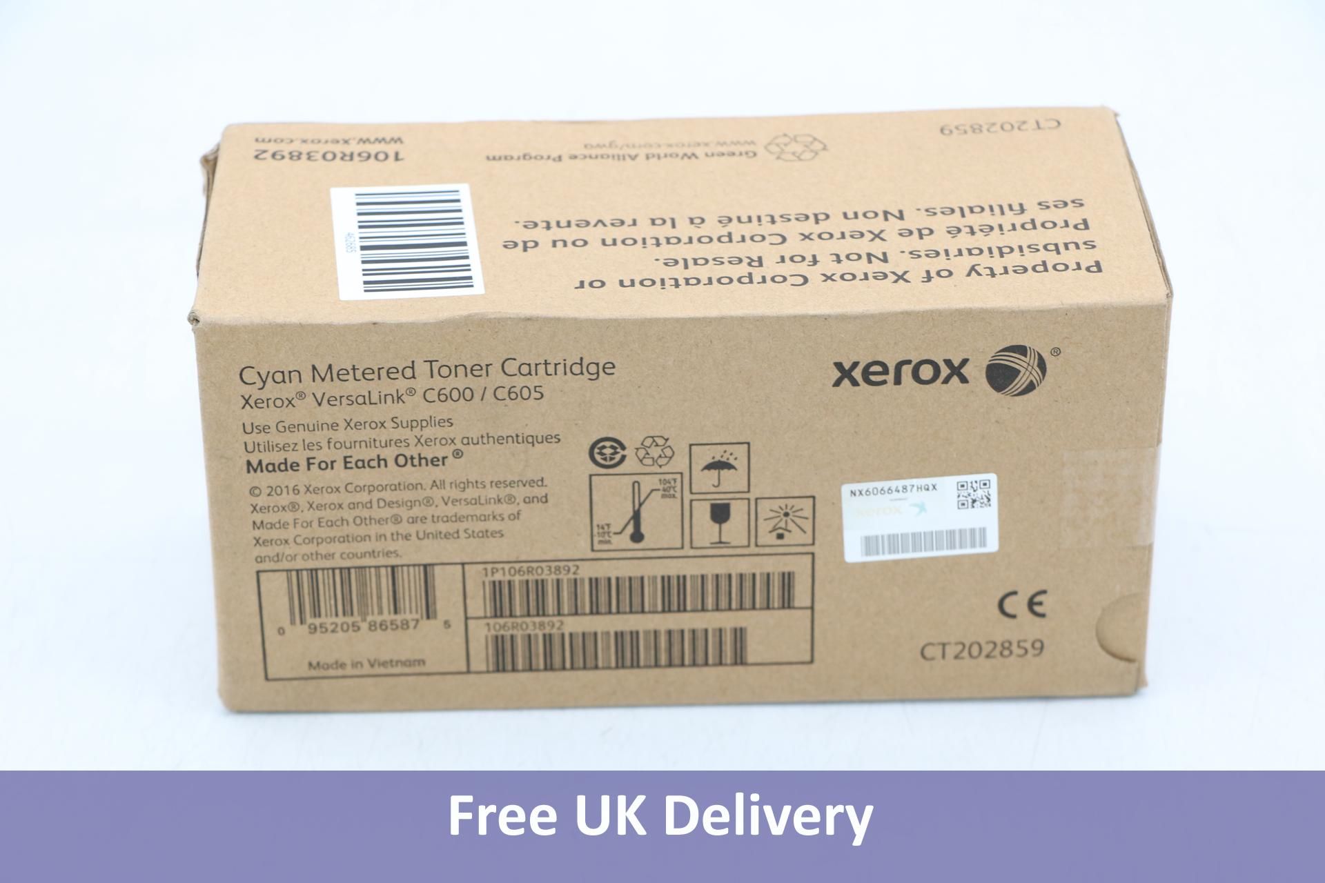 Xerox Metered Toner Cartridge, Cyan