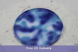 Frizbee Ceramics Plate, Blue Terrazzo, Diameter Approximately 24cm
