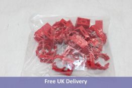 Twenty Xtralis Pipe & Fitting Clips, Red, Size 25-27mm, 20 Per Pack