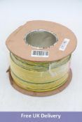 RR Kabel High Quality Flexible Single Core Cable 4.0MM² ROLL of 100m Green/Yellow