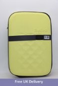 Flex Vega Medium Checked Suitcase, Yellow, 25.5″ x 17″ x 11.6″. Used