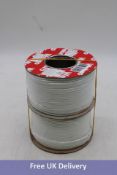 Two Rolls Webro 8 Core LSNH Alarm Cable, 100m Per Roll, White