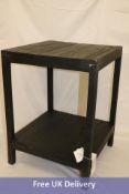 Zara Home Recycled Small Wooden Table Black, Width 45cm Height 60cm Width 45cm, Slight damage