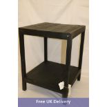 Zara Home Recycled Small Wooden Table Black, Width 45cm Height 60cm Width 45cm, Slight damage