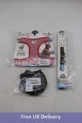 Curli Assorted Dog Harnesses and Leads, Mixed Styles, Colours and Sizes, Approx. 20 items