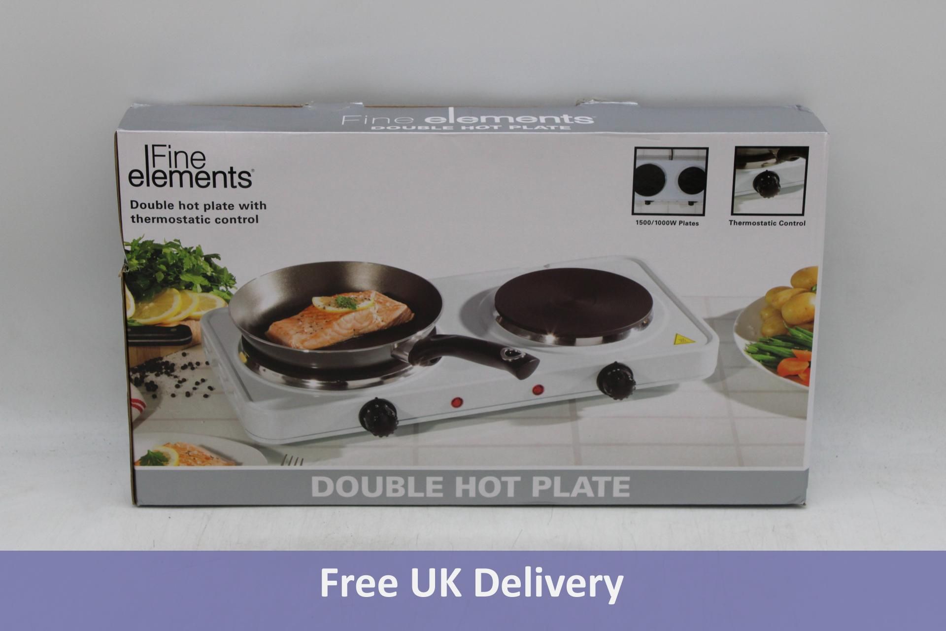 Four Fine Elements 2500w Double Hot Plate